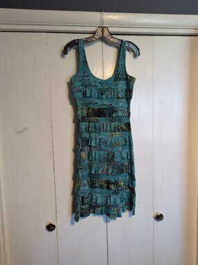 Vandana, Blue Ruffle Dress